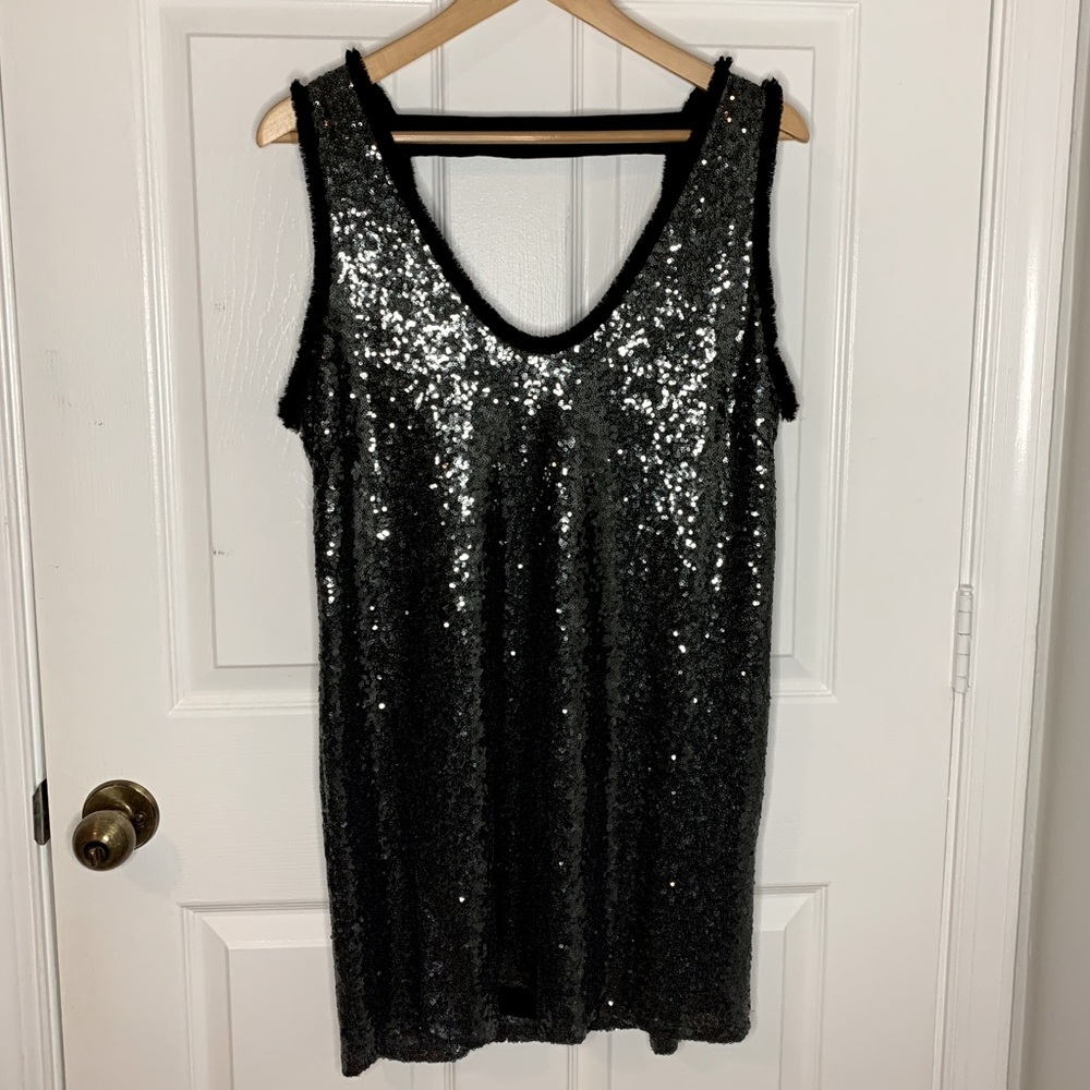 Zara Sequin Short Dress | Size L